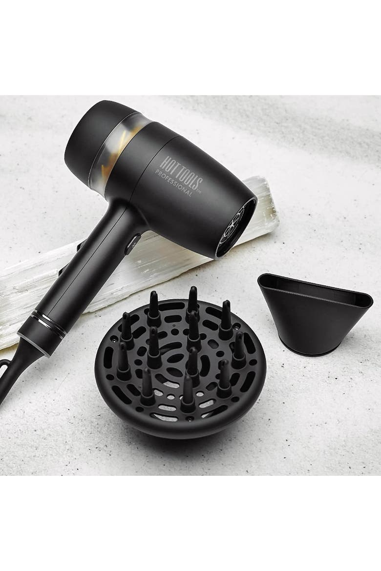 Black Gold Collection 1875 Watt Pro Artist Hair Dryer, Alternate, color, Black