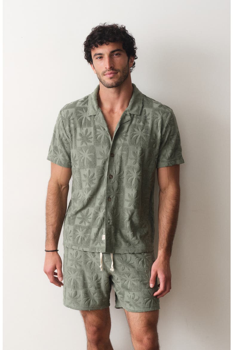 Rico Terry Short Sleeve Button-Up Resort Shirt, Alternate, color, SEA SPRAY