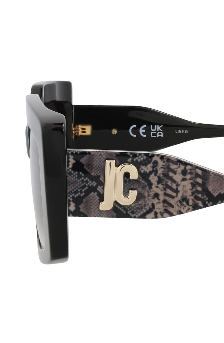 Just Cavalli 54mm Rectangular Sunglasses, Alternate, color,