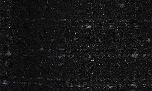 Sacai Womens Frayed-hem Belted Tweed Woven Shorts Black Black In Black/black