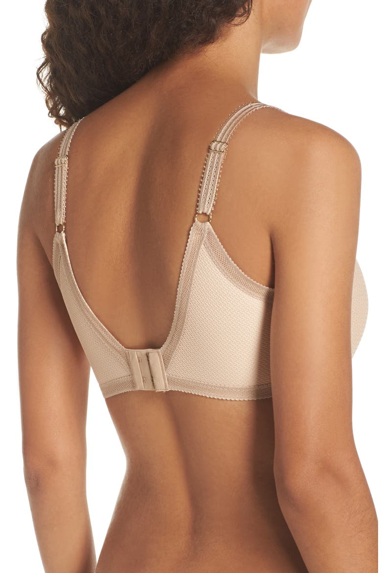 Saint Michel Underwire Back Smoothing Spacer Bra, Alternate, color, ULTRA NUDE