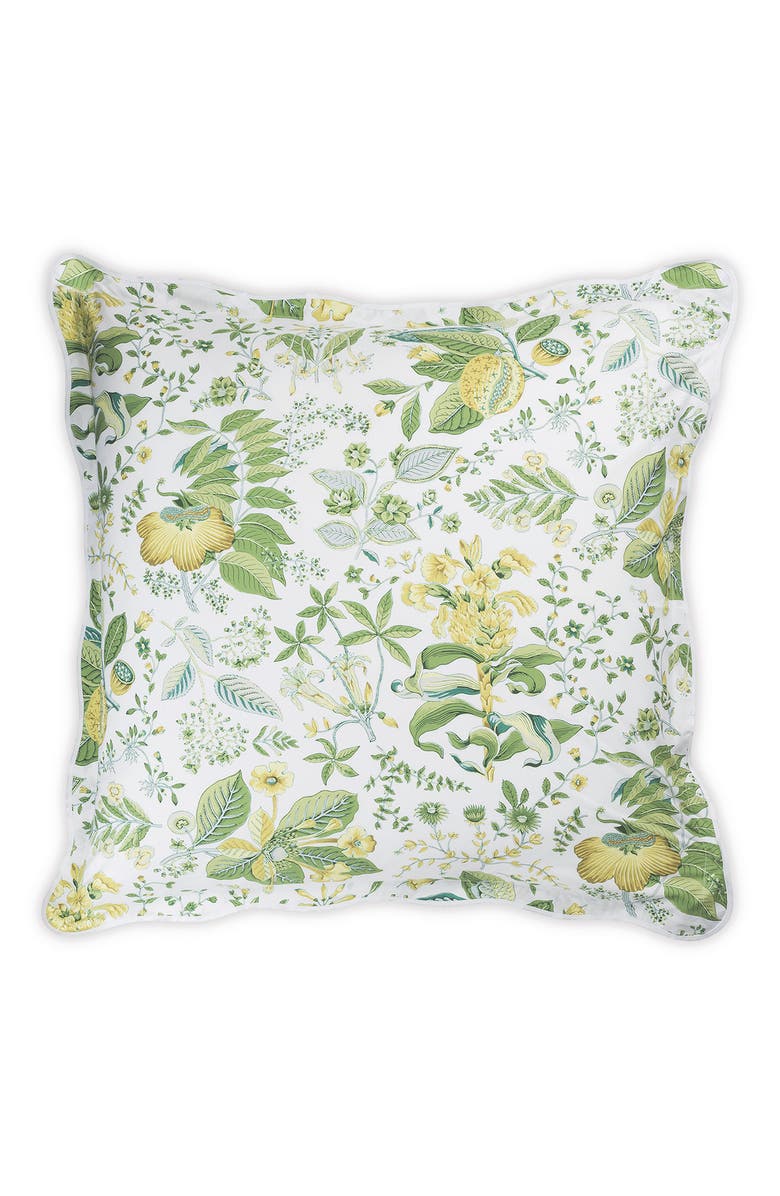 Matouk Pomegranate Euro Sham, Main, color, Citrus