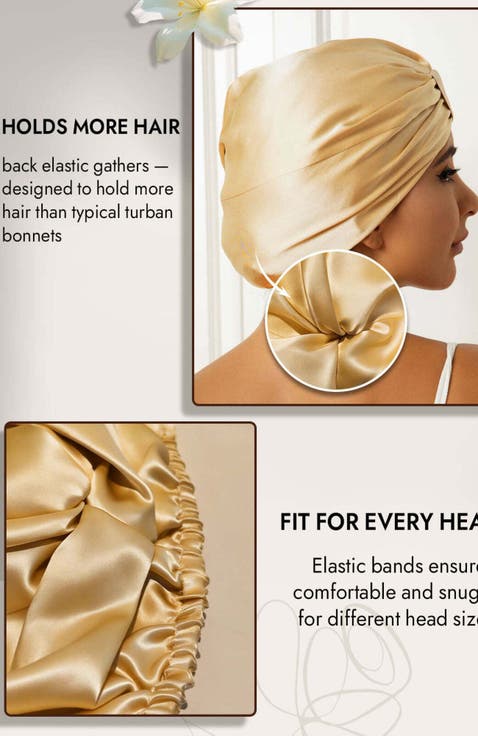 Pure Silk Double Layer Night Bonnet