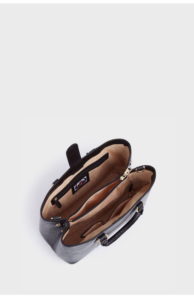 Osprey London The Adaline Leather Workbag, Alternate, color, Black