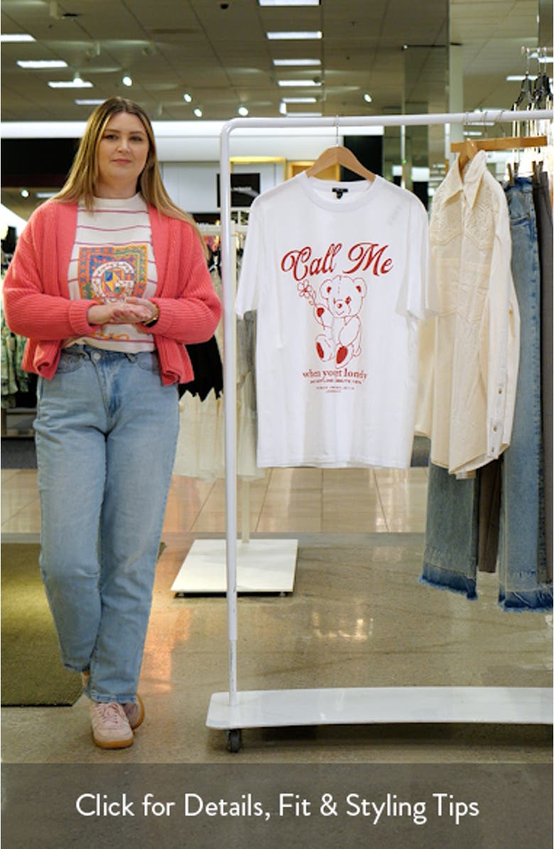 Call Me Teddy Oversize Graphic T-Shirt, sales video thumbnail