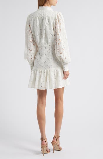 Bell Sleeve Lace Mini Dress Bardot Remy Long Sleeve Lace Minidress