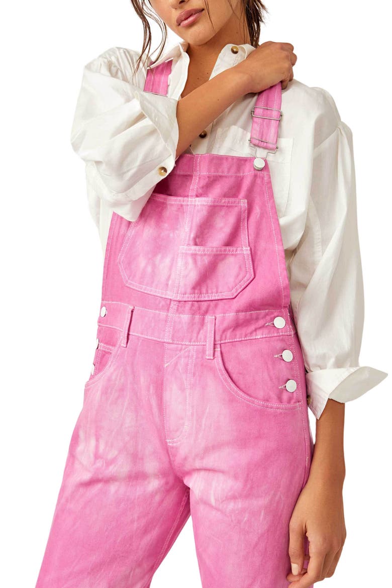 We the Free Ziggy Denim Overalls, Alternate, color, ELECTRIC BOUQUET