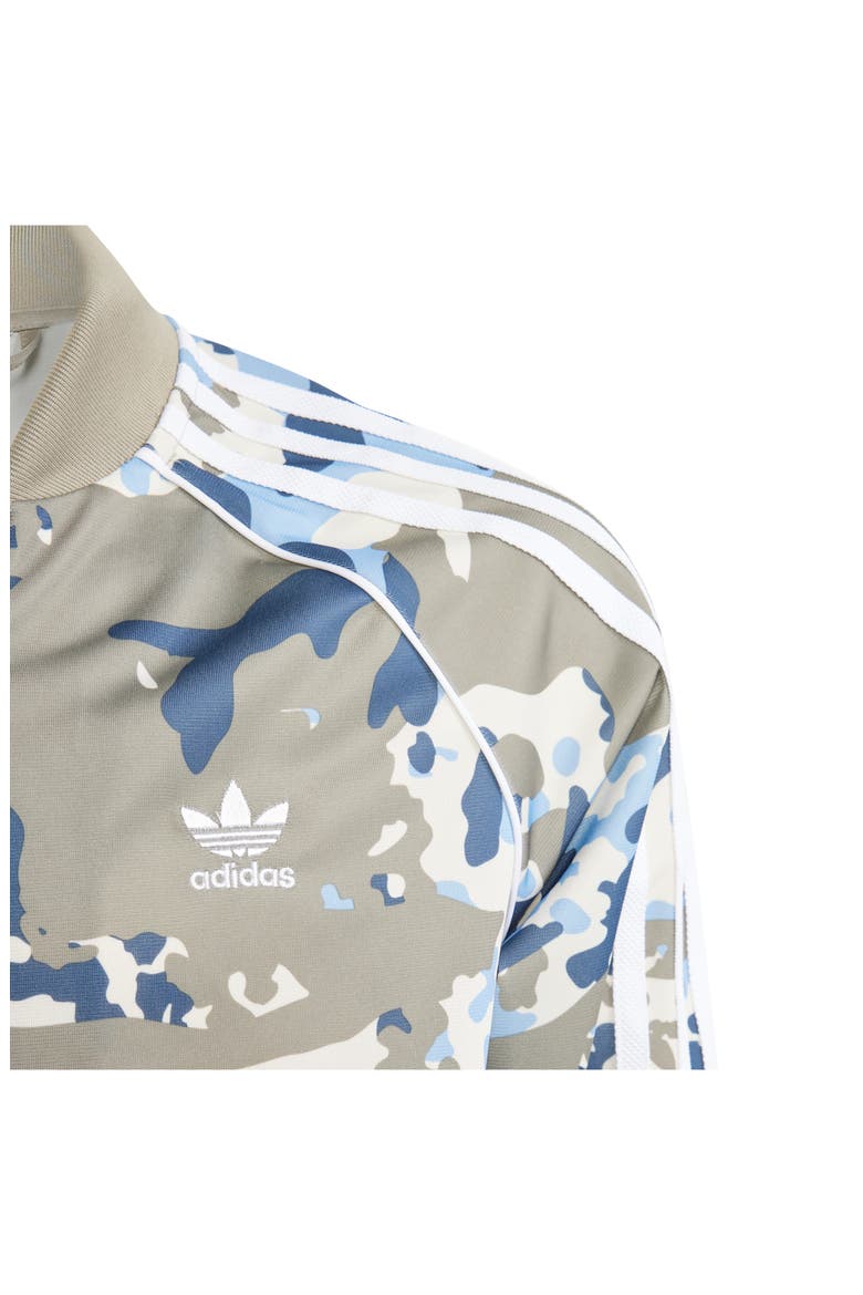 Kids' Camo Superstar Track Jacket, Alternate, color, SILVER PEBBLE