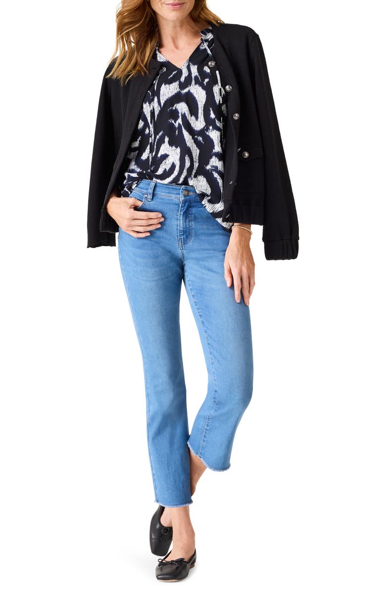 NIC+ZOE Shadow Stamp Sleeveless Top, Alternate, color, 