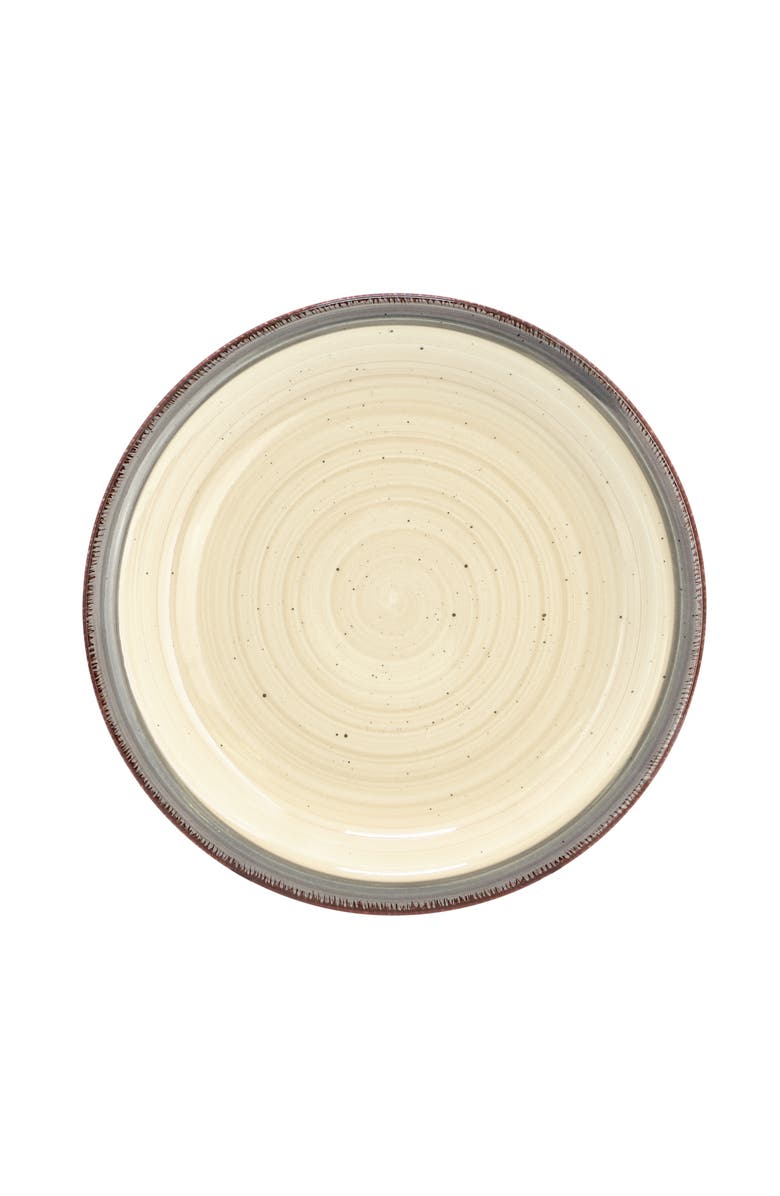 Gibson Home Holcomb 12 Piece Ceramic Dinnerware Set, Alternate, color, Beige