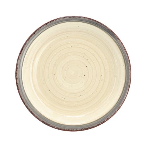Gibson Home Holcomb 12 Piece Ceramic Dinnerware Set In Beige In Brown