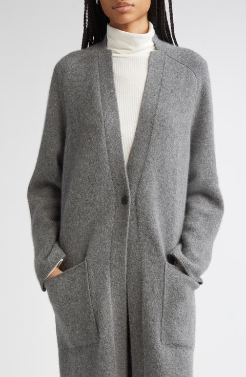 Smet Mercerized Wool & Yak Hair Blend Maxi Cardigan