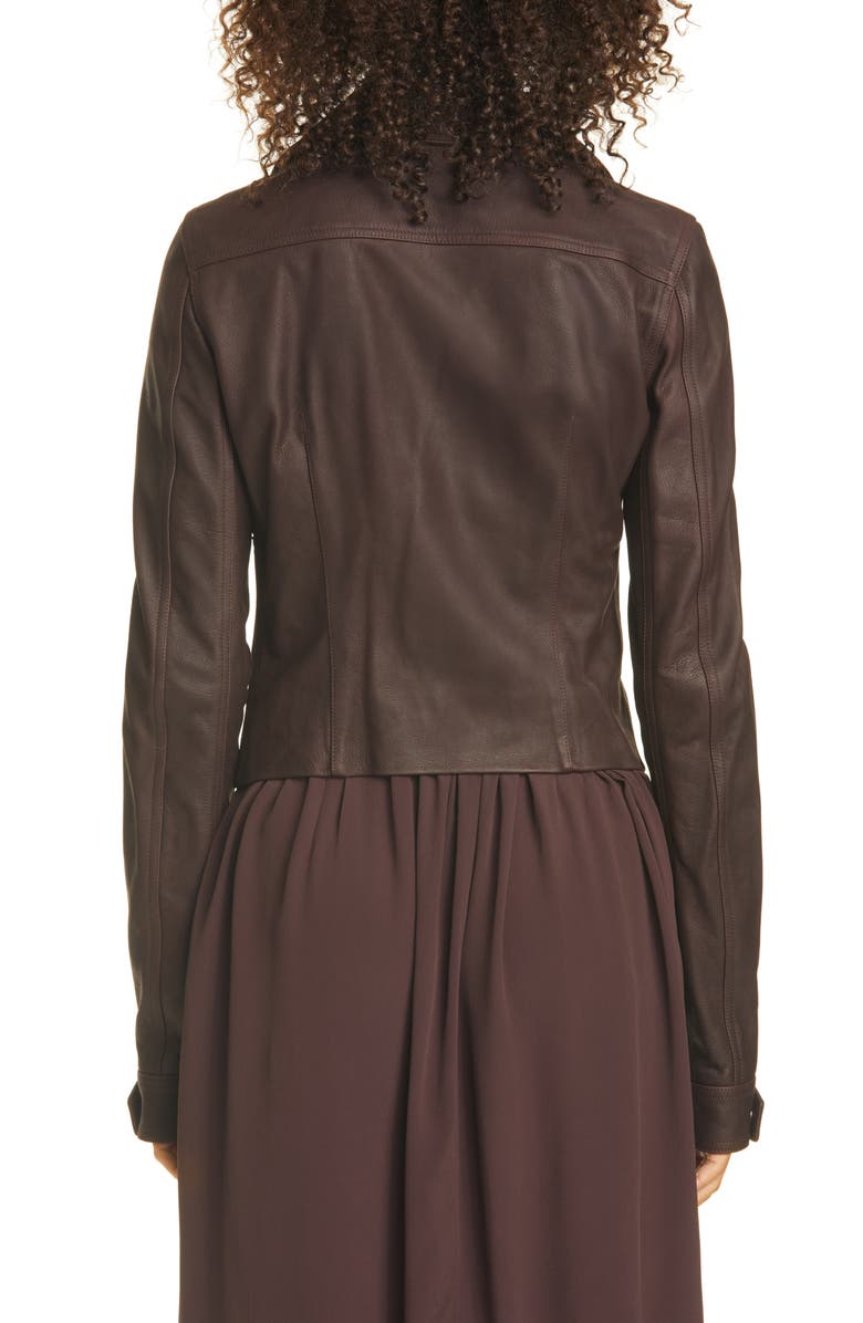 Rick Owens Dracubiker Leather Moto Jacket, Alternate, color,