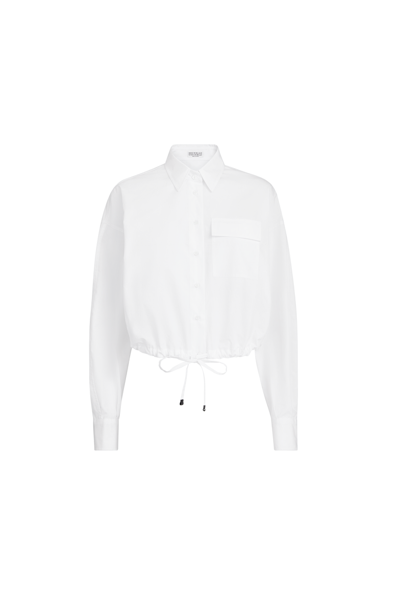 Crop shirt, Alternate, color, White