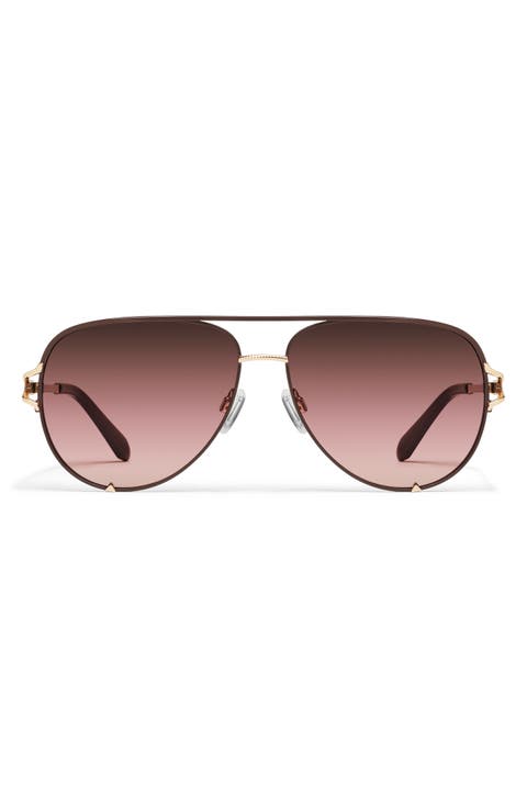 High Key Twist 60mm Gradient Aviator Sunglasses