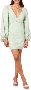Petal & Pup Emilina Long Sleeve Cotton Minidress