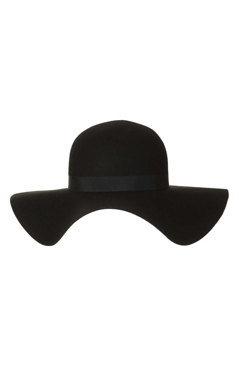 Topshop Floppy Wool Felt Hat, Alternate, color,