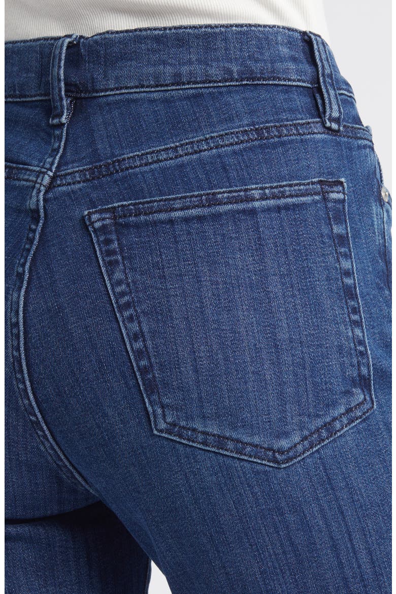 Le Sleek High Waist Ankle Straight Leg Jeans, Alternate, color, THUNDERSTORM