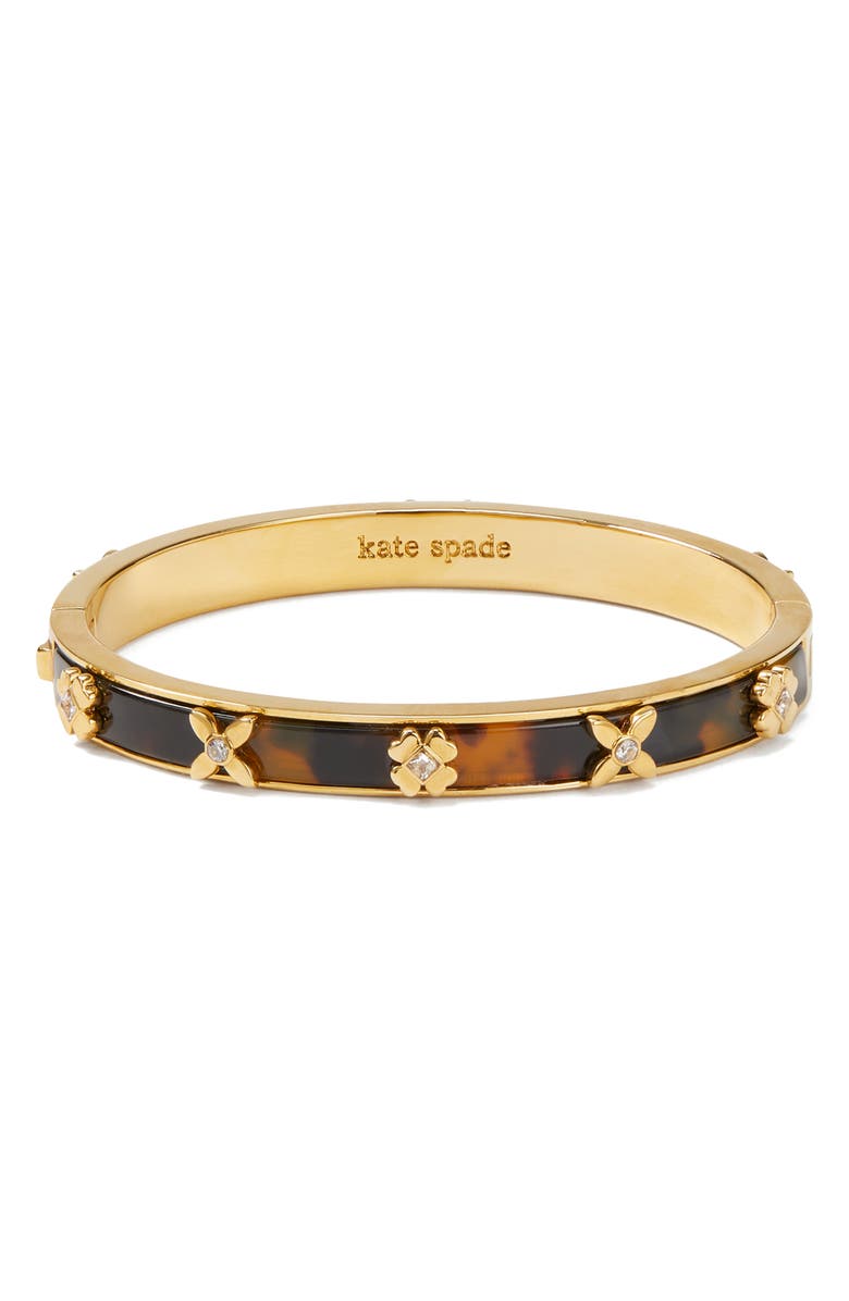 Kate Spade New York Breeze Along Hinged Slim Bangle Bracelet, Main, color,
