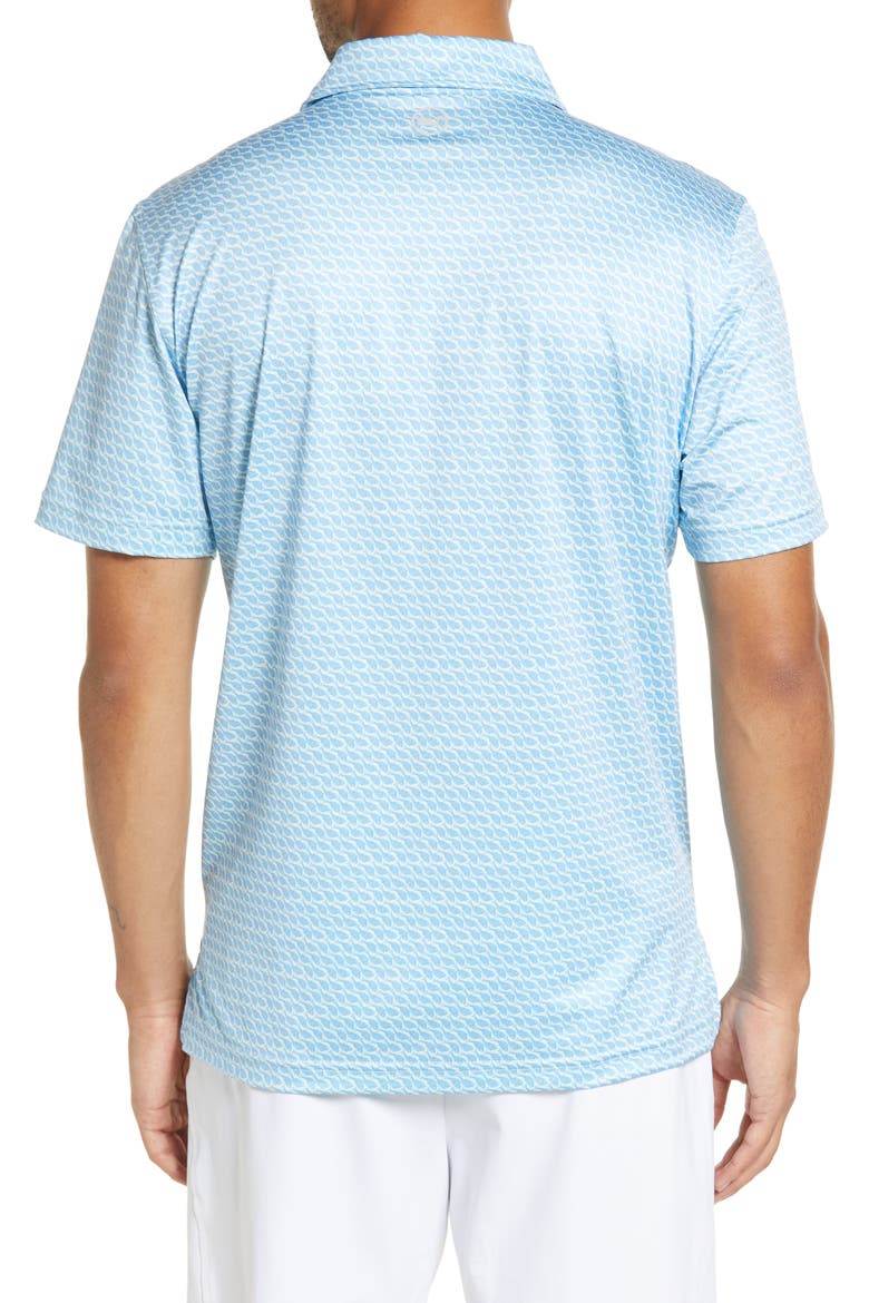 Men's Sankaty Performance Polo, Alternate, color, FISH OCEAN BREEZE