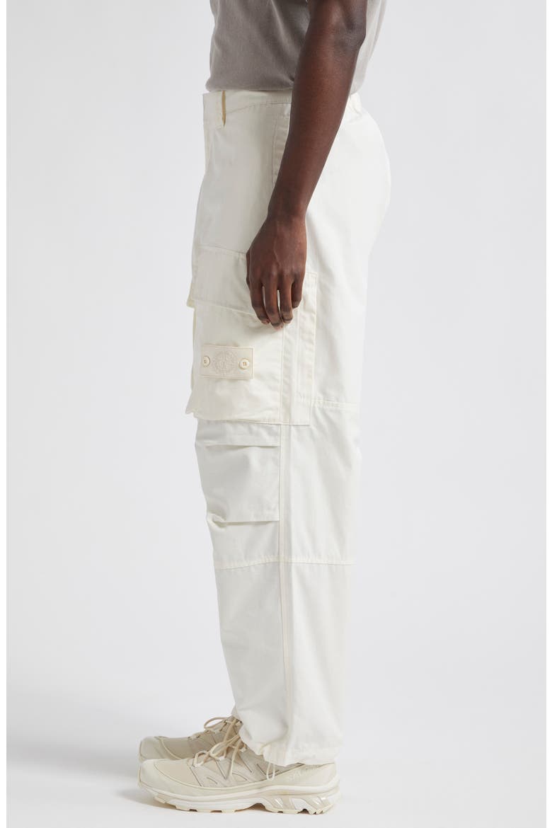 Ghost Loose Fit Weatherproof Cotton Canvas Cargo Pants, Alternate, color, NATURAL