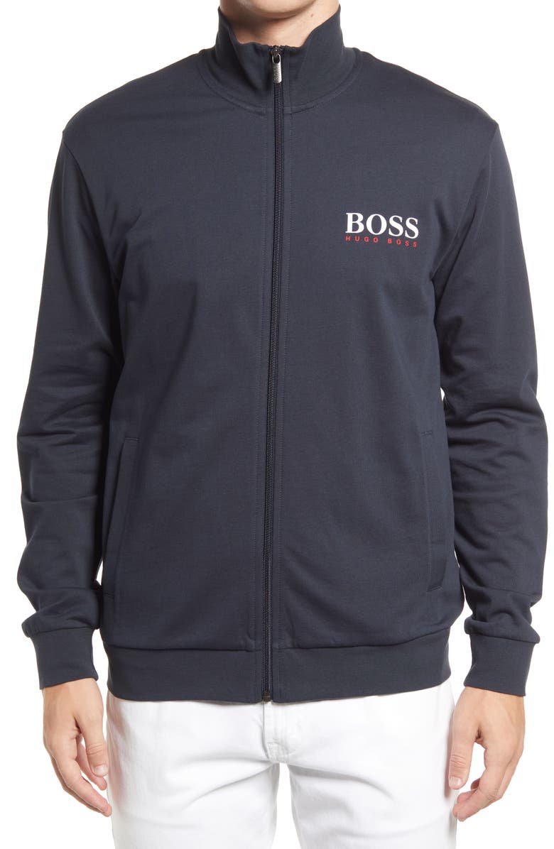 BOSS Essential Z Knit Jacket, Alternate, color,
