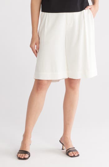 Gemma + Jane Bermuda Shorts In Ivory