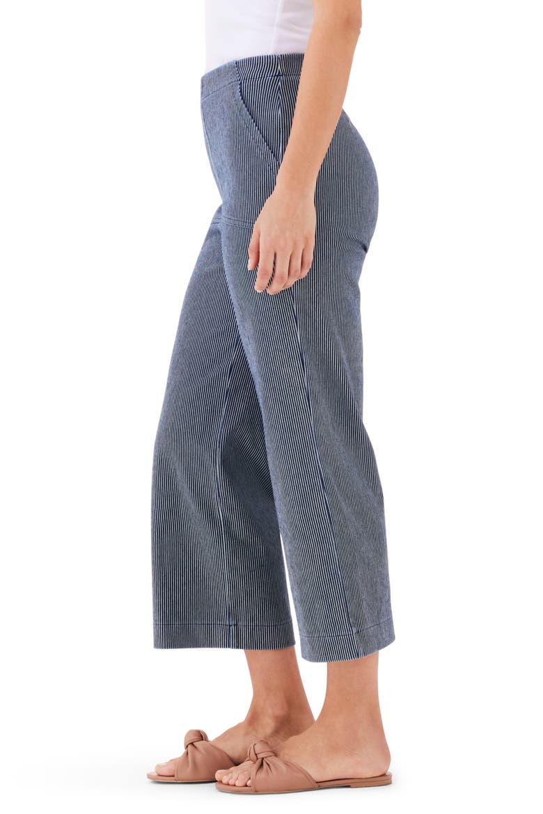 All Day Stripe Wide Leg Jeans, Alternate, color, INDIGO MULTI