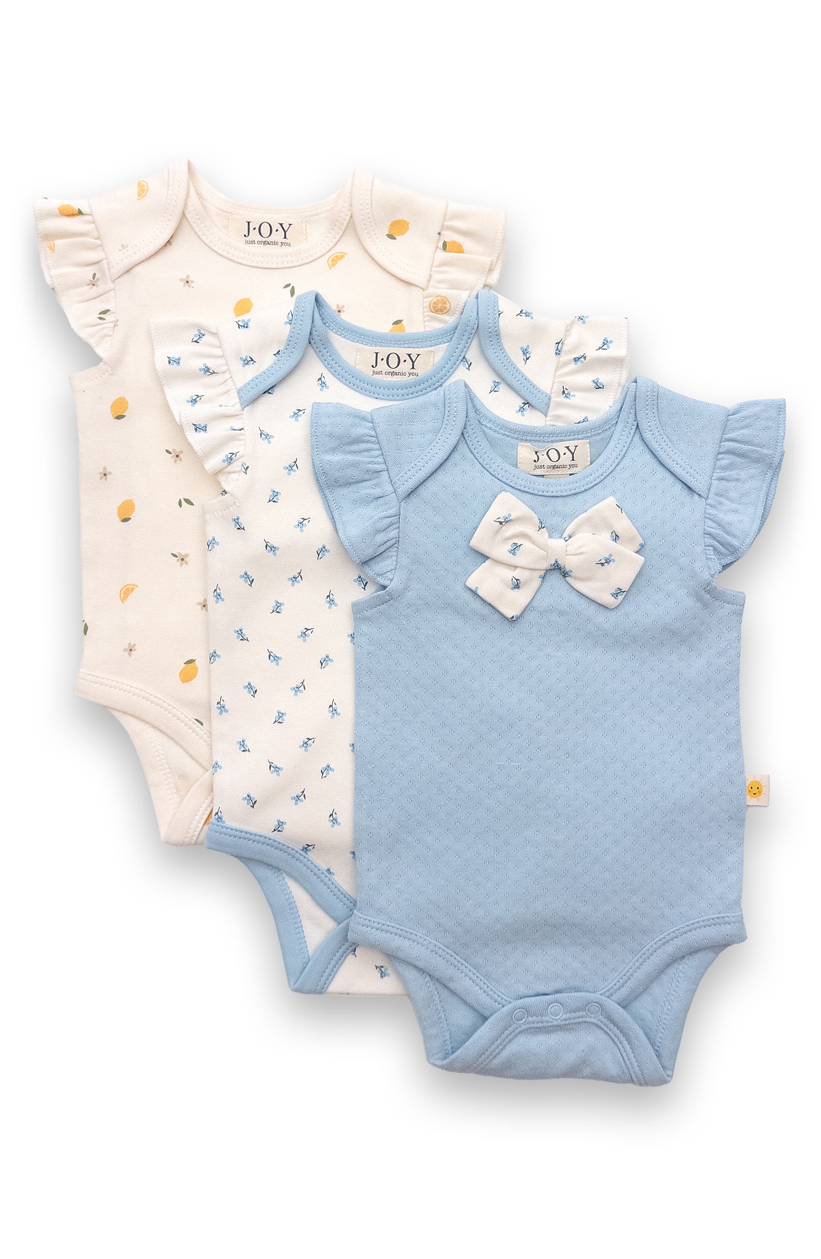 JOY JUST ORGANIC YOU 3-Pack Assorted Bodysuits