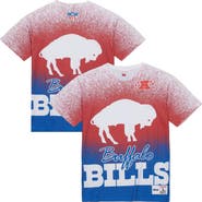 Mitchell & Ness Men's Mitchell & Ness  White Buffalo Bills Team Burst Vintage Logo T-Shirt
