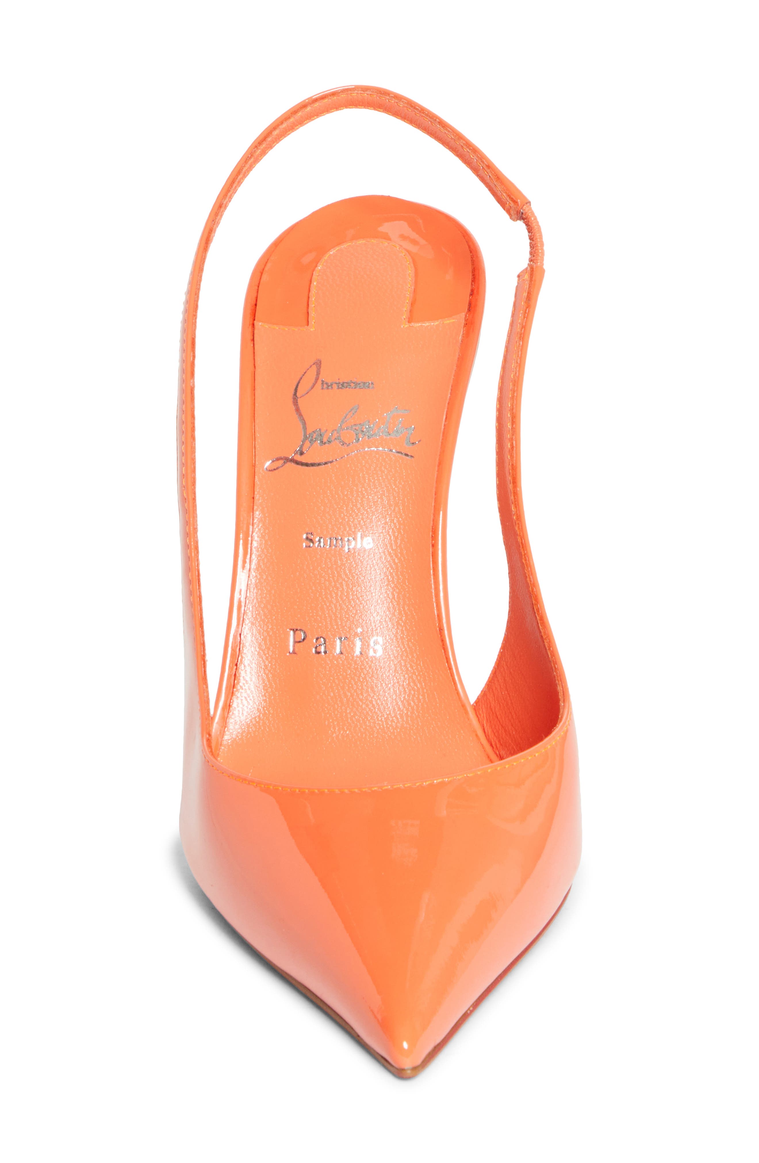 Christian Louboutin 100MM MISS Z SLINGBACK PUMP, Alternate, color, Caruzo/ Caruzo