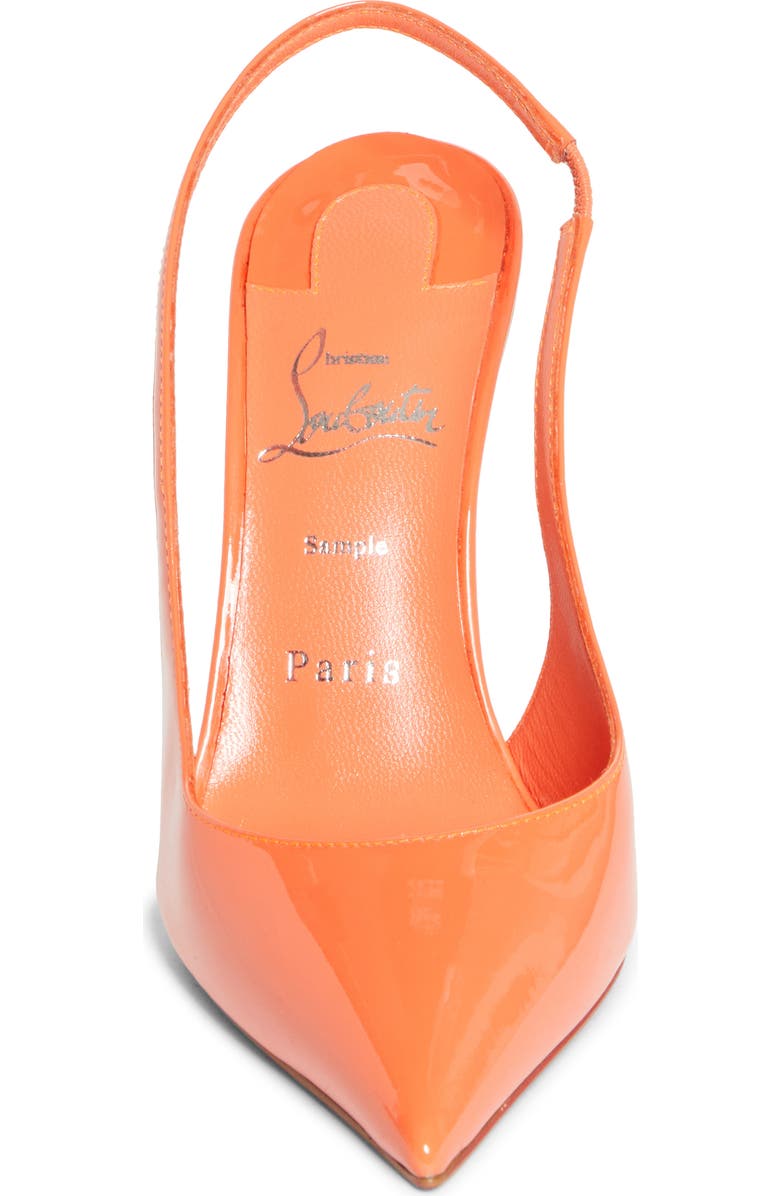 Christian Louboutin 100MM MISS Z SLINGBACK PUMP, Alternate, color, Caruzo/ Caruzo