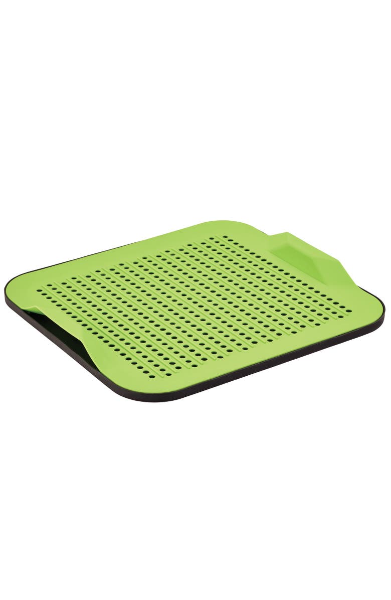 Better Houseware 2-Piece Silicone Drying Mat, Green, Main, color, Green