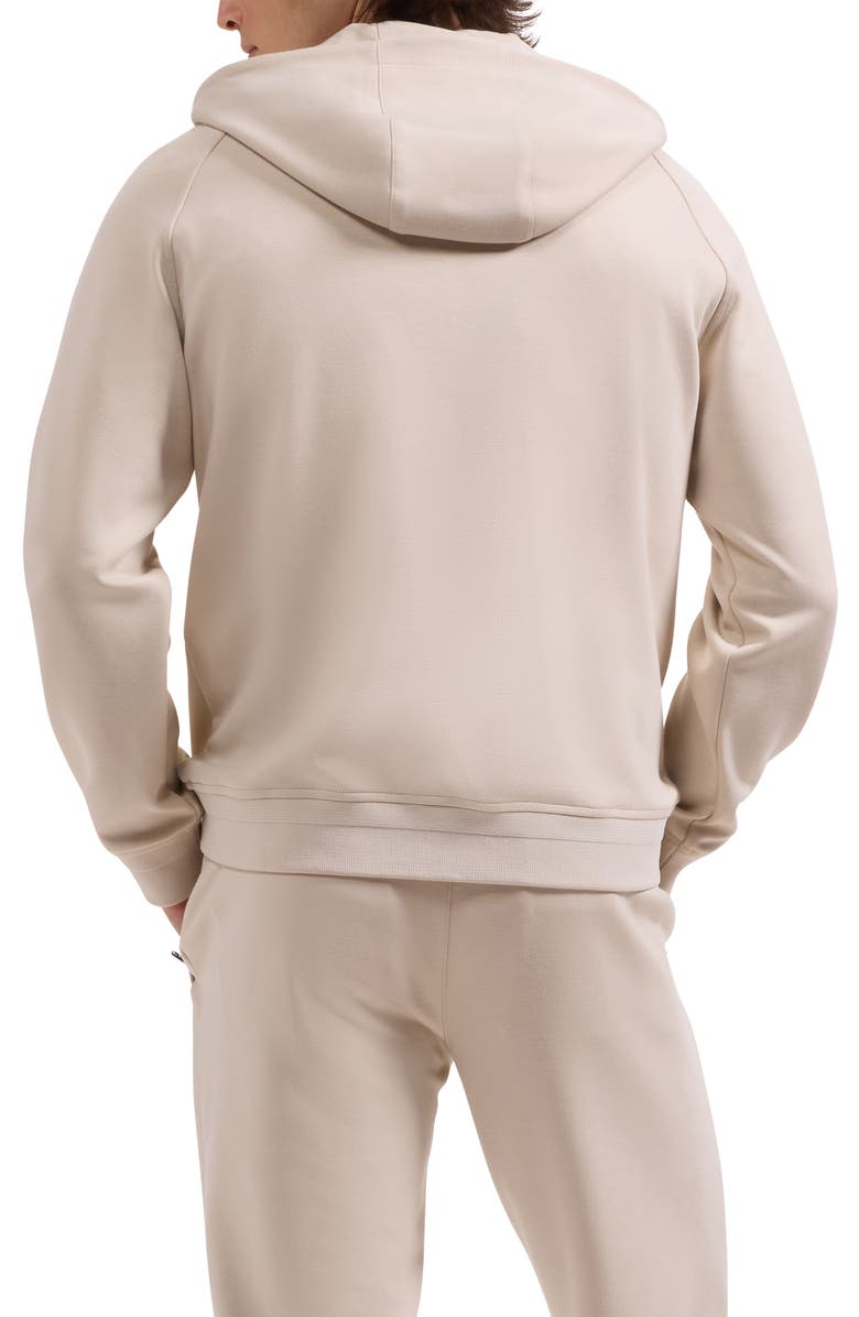 Bugatchi Soft Touch Knit Hoodie, Alternate, color, Almond