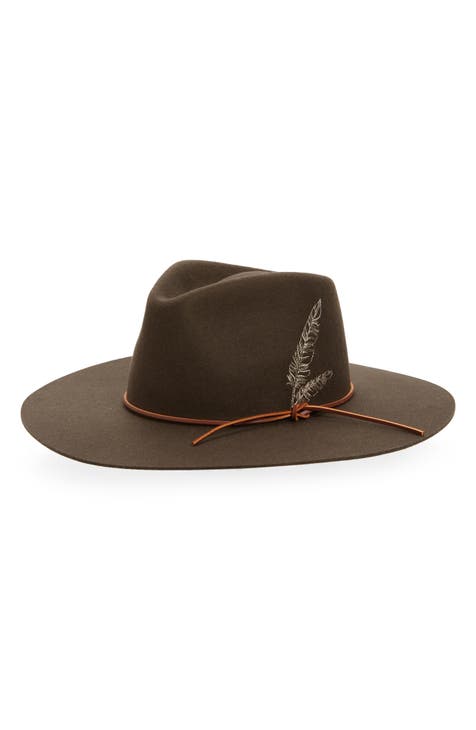 NWT rag & bone dark toast 2024 rhea fedora hat size L