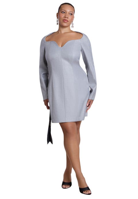 Sweetheart Neck Mini Dress (plus)