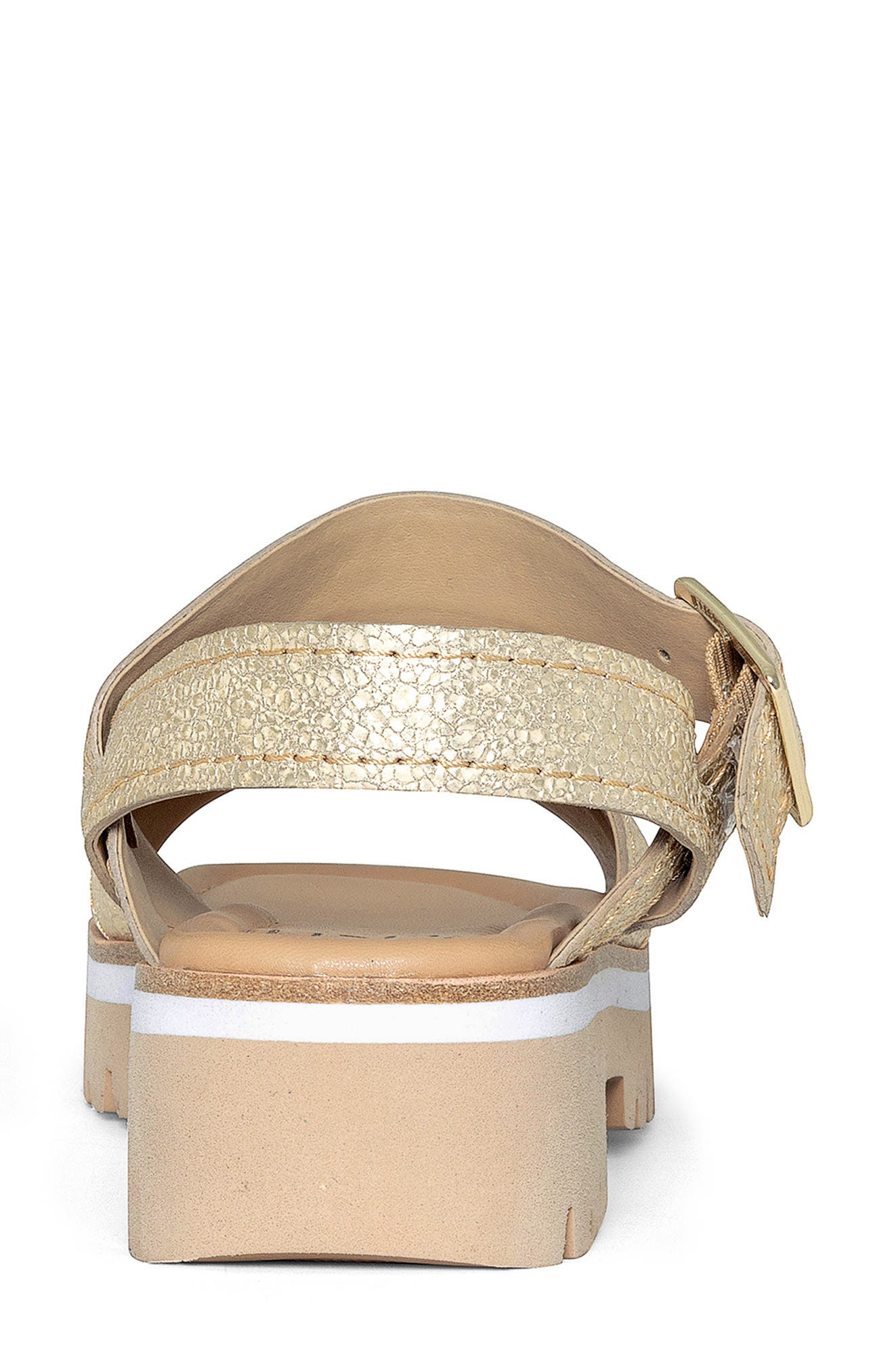 Lug Sole Slingback Sandal, Alternate, color, PLATINO