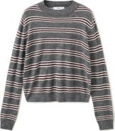 MANGO Stripe Crop Sweater