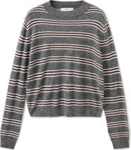 MANGO Stripe Crop Sweater
