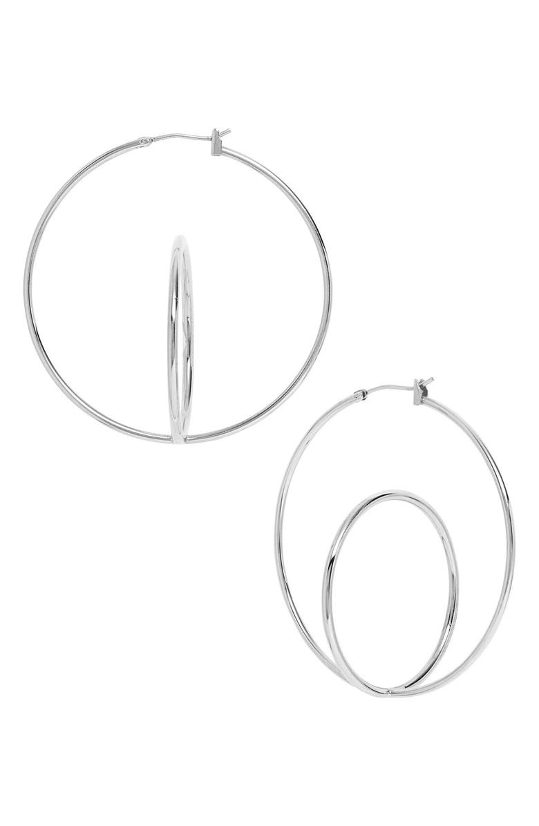 Nordstrom Double Hoop Earrings, Main, color, 