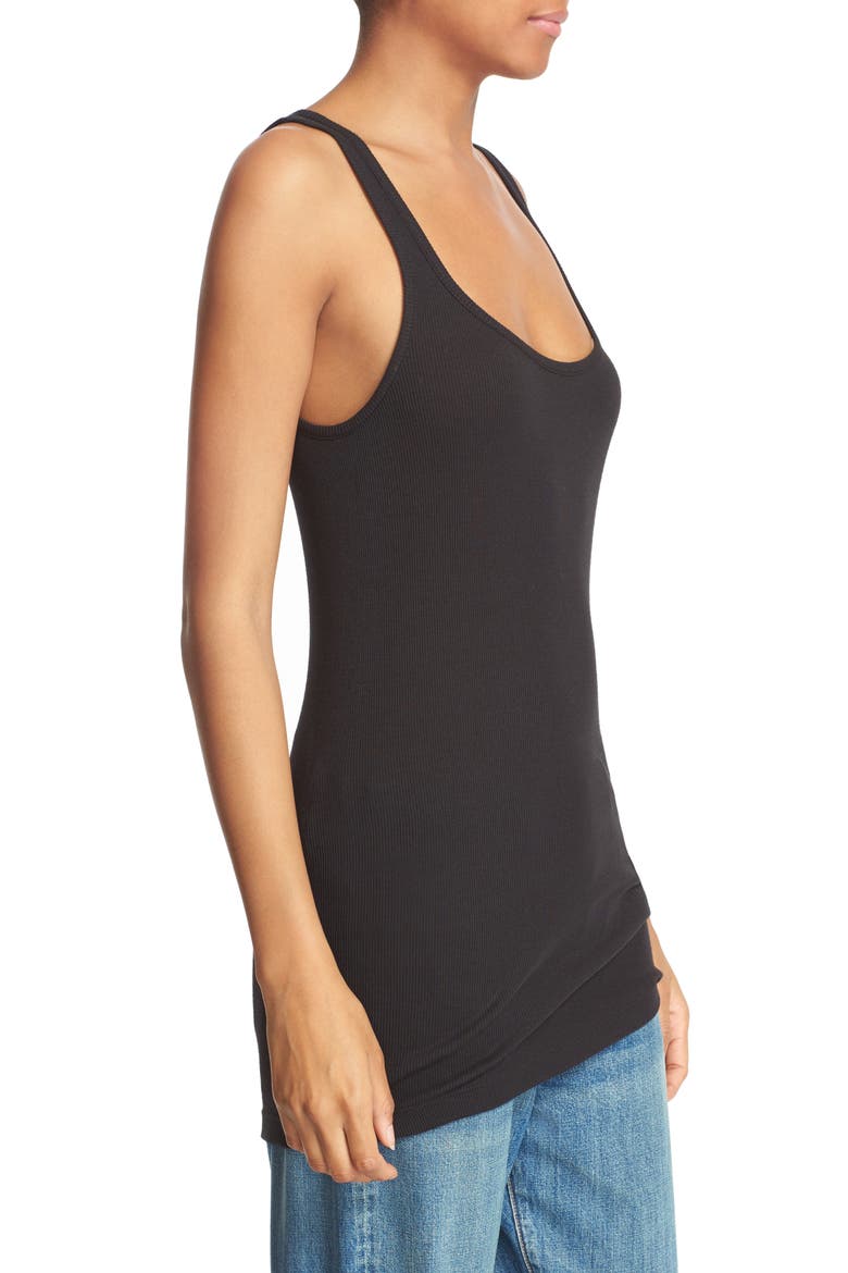 Scoop Neck Tank, Alternate, color, BLACK