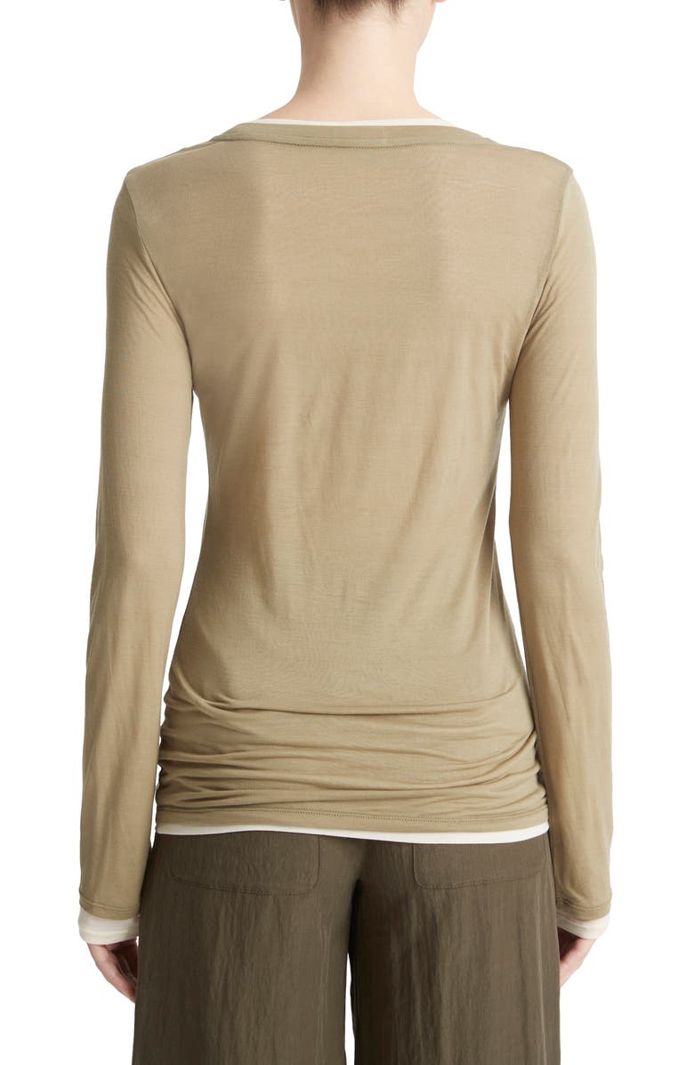 Vince Long Sleeve T-Shirt, Alternate, color, Artichoke Combo