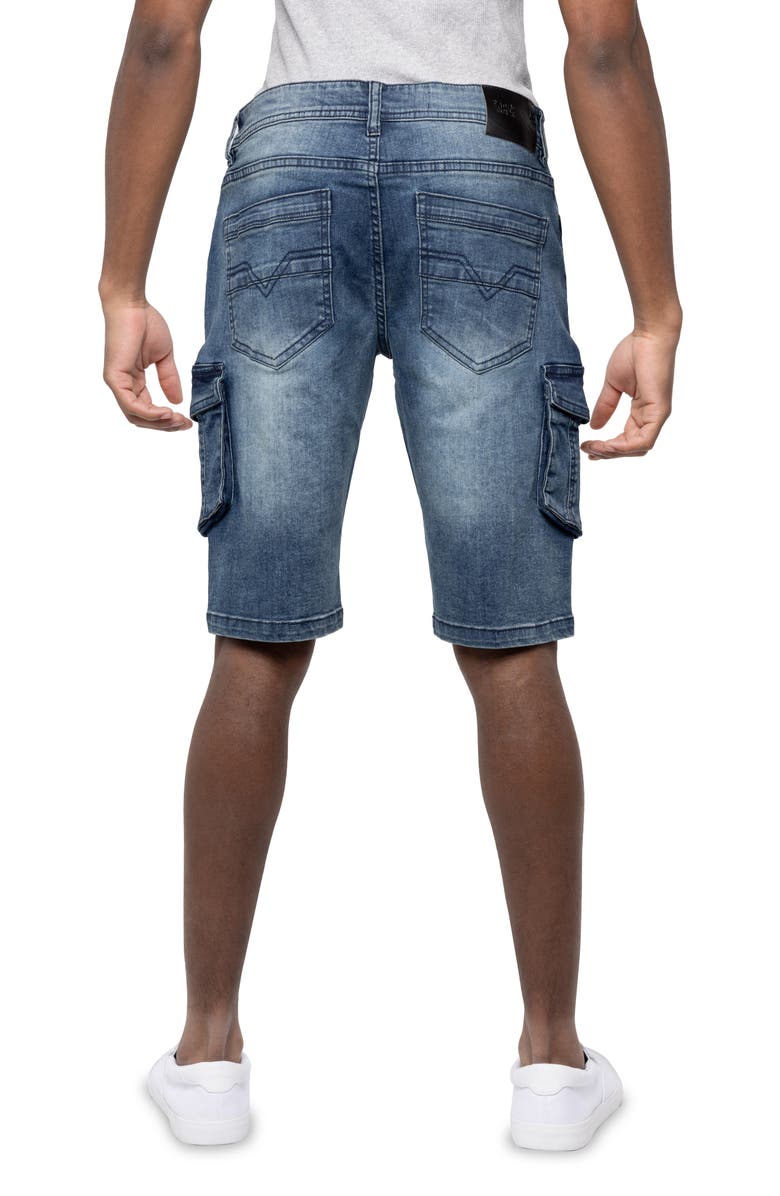 XRAY Denim Cargo Shorts, Alternate, color, Medium Wash