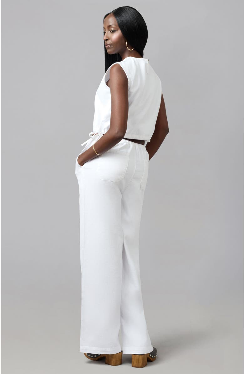 Lola Denim Remy Mid Rise Wide Leg Jeans, Alternate, color, White