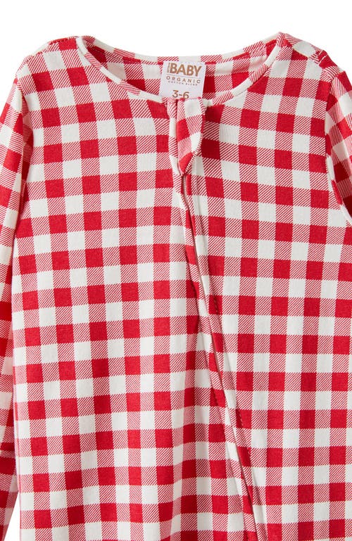 Cotton On Kids The Billie Long Sleeve Zip Romper In Red