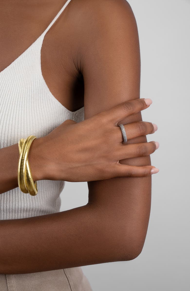 Adornia CZ Eternity Band Ring, Alternate, color, Silver