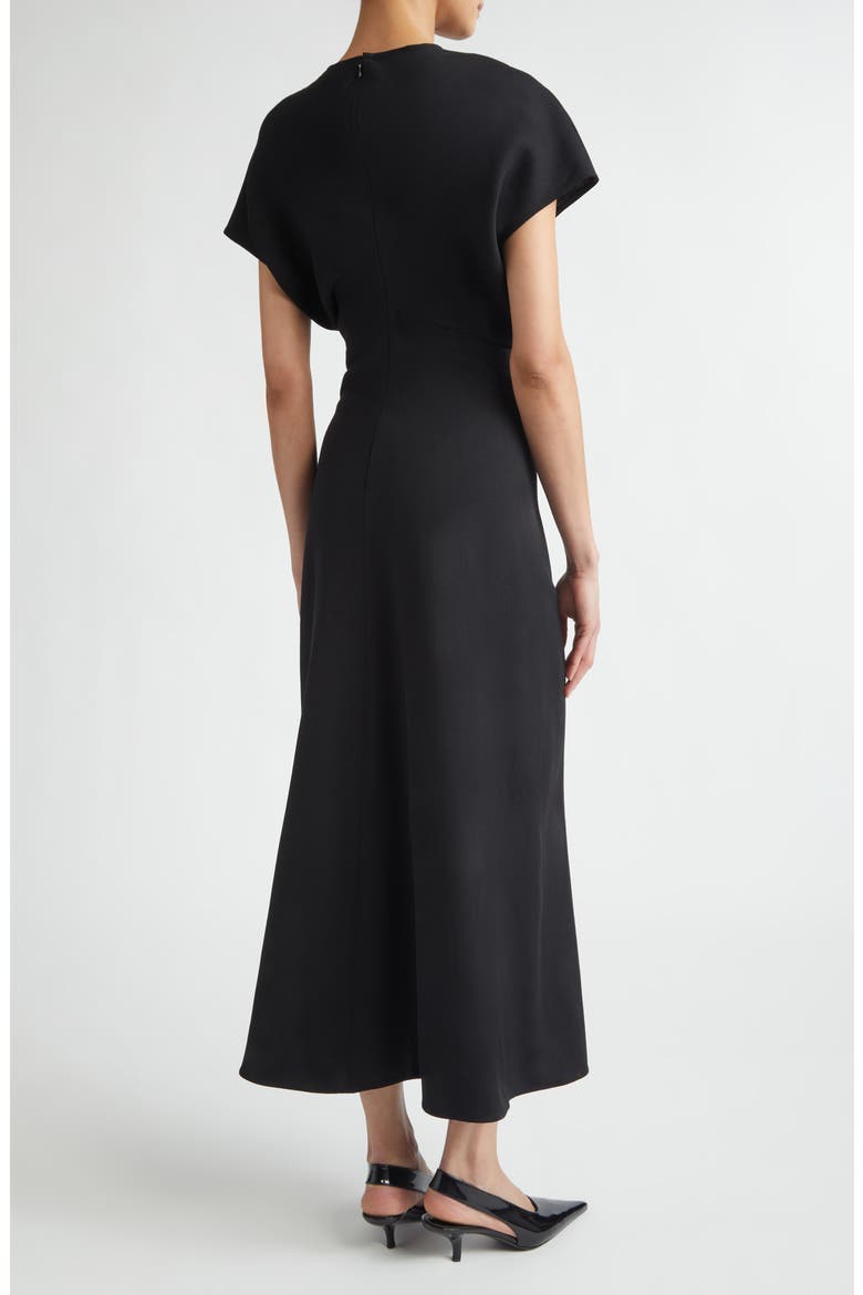 Slouch Waist Wool Dress, Alternate, color, BLACK