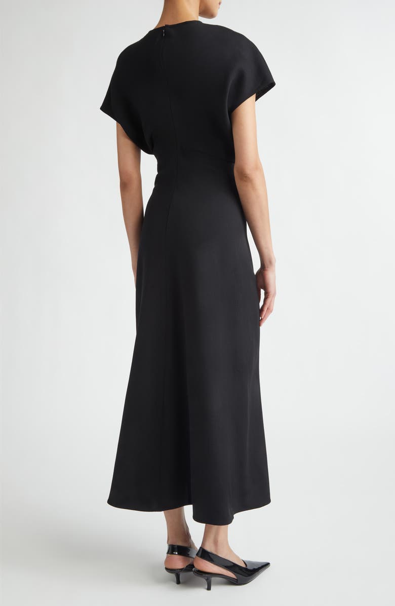 TOTEME Slouch Waist Wool Dress, Alternate, color, Black