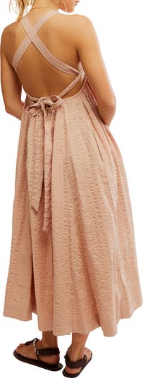 Poppy Cotton Seersucker Midi Dress