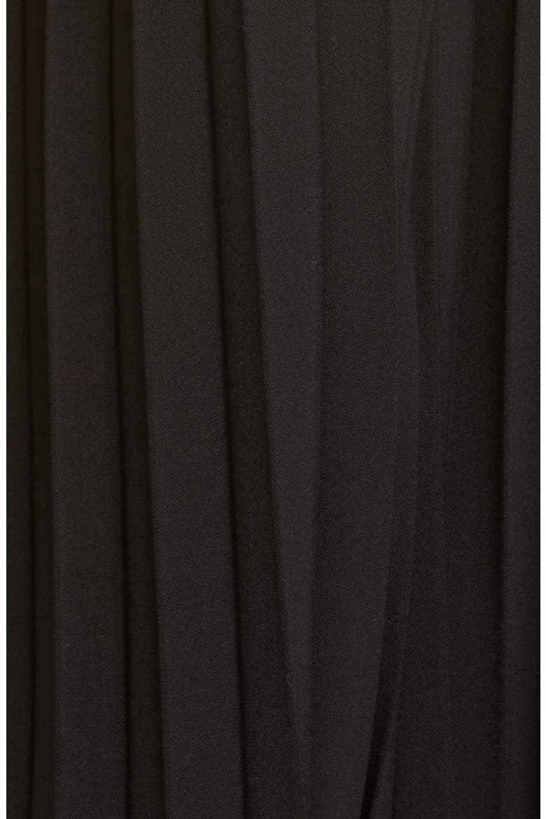 Patched Raw Seam Pencil Skirt, Alternate, color, BLACK